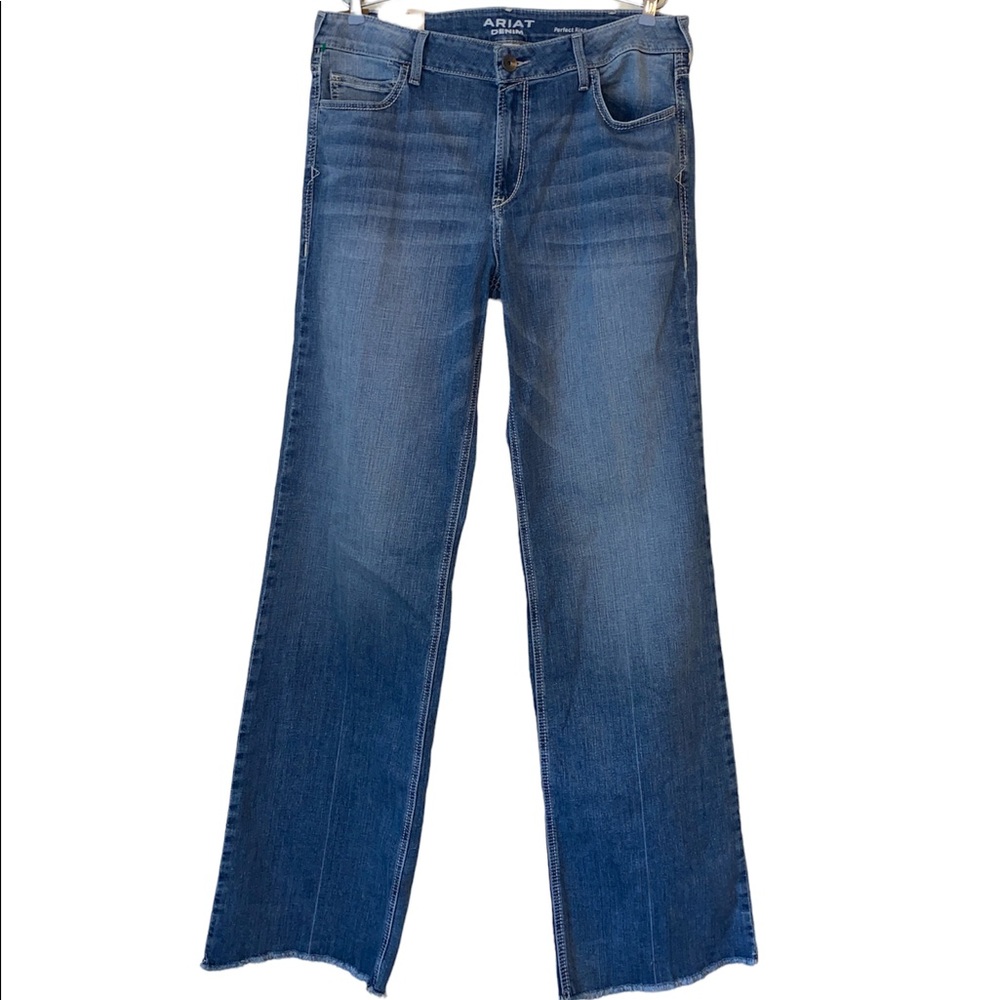 ARIAT size 34XL Trouser jeans raw hem new with tags Perfect rise